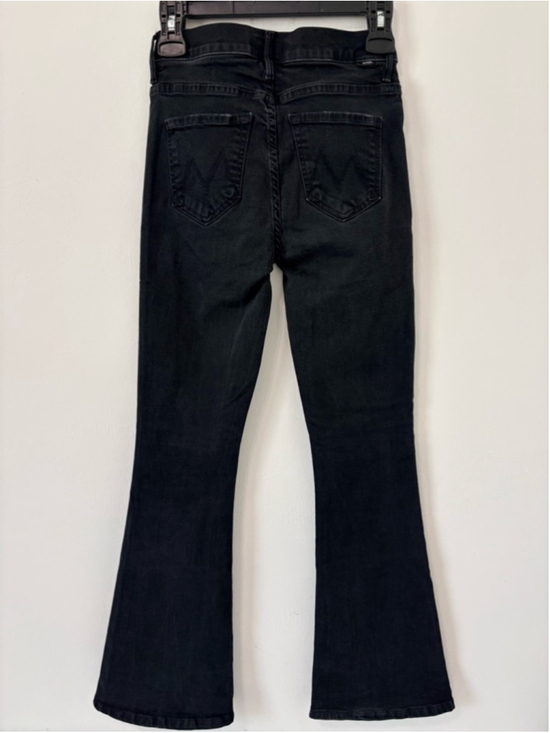 MOTHER The Weekender Flare Jeans Sz 24 Not Guilty Black EUC - Picture 7 of 14